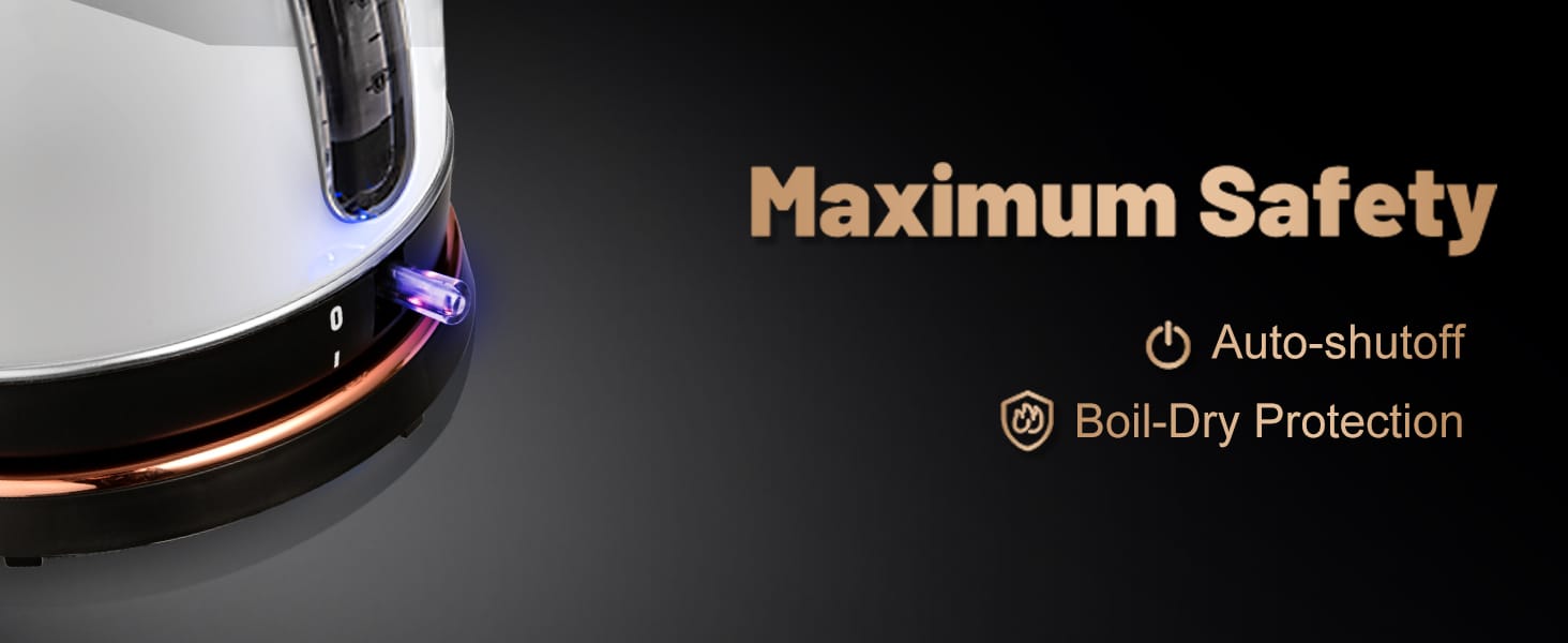 Blitz Retro Electric Kettle Stainless Steel 1.8L Tea Kettle, Hot Water Boiler with Temperature Gauge, Led Light, Fast Boiling, Auto Shut-Off&Boil-Dry Protection (White) - Tunisie Blitz Retro Electric Kettle Stainless Steel 1.8L Tea Kettle, Hot Water Boiler with Temperature Gauge, Led Light, Fast Boiling, Auto Shut-Off&Boil-Dry Protection (White) - Tunisie