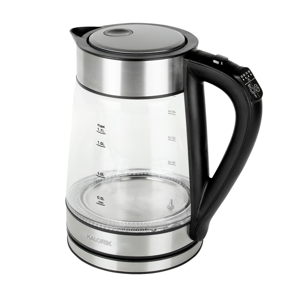 Blitz 1.7 Liter Digital Temperature Variable Rapid Boil Electric Kettle, Stainless Steel