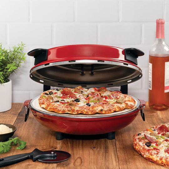 Blitz® Hot Stone Pizza Oven, Red