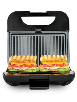 Blitz® Multi-Purpose Waffle, Grill and Sandwich Maker, Stainless Steel and Black