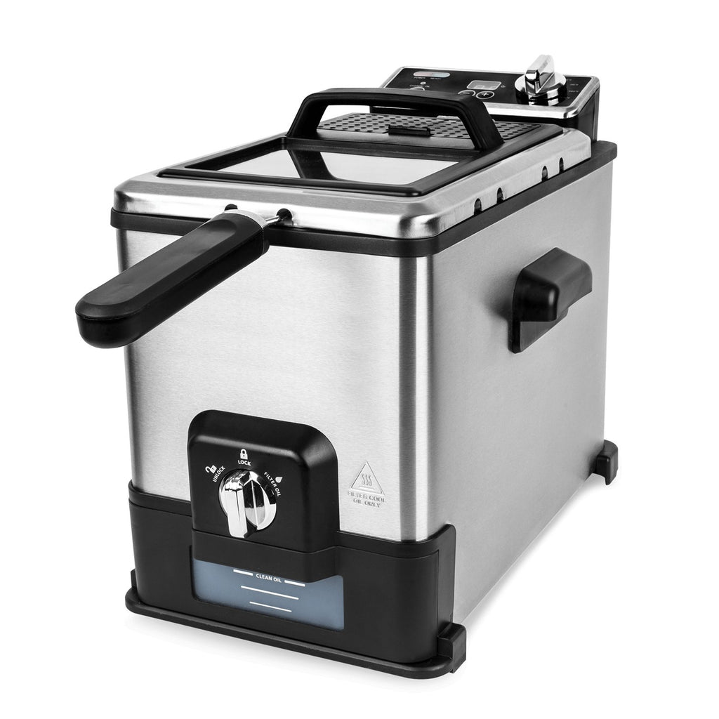 Blitz Pro 4.2 Quart Triple-Basket Deep Fryer with Oil Filtration