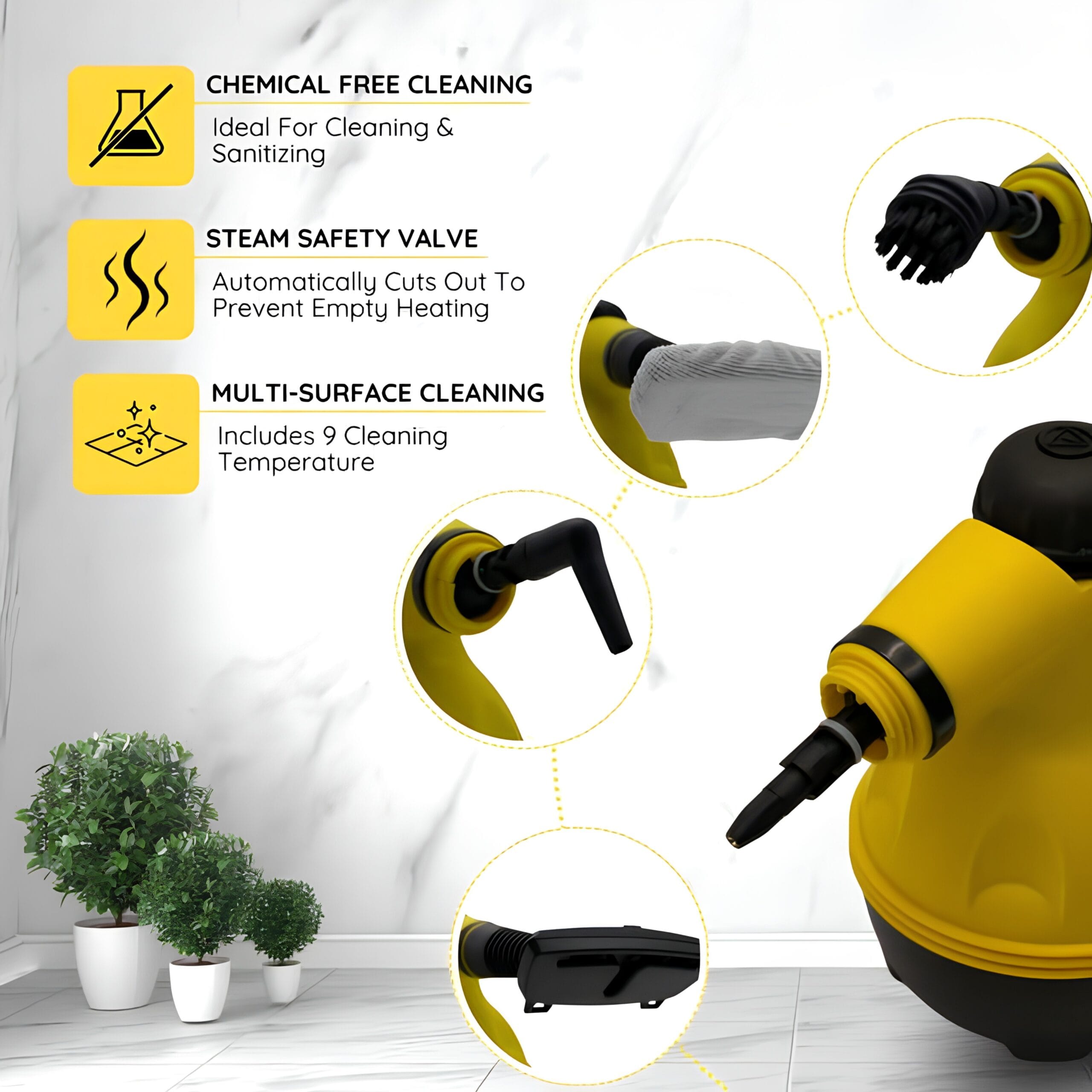 Blitz® – 9-in-1 Portable Handheld Steam Cleaner | Multifunction High-Pressure Eco-Friendly Cleaning - Tunisie Blitz® – 9-in-1 Portable Handheld Steam Cleaner | Multifunction High-Pressure Eco-Friendly Cleaning - Tunisie