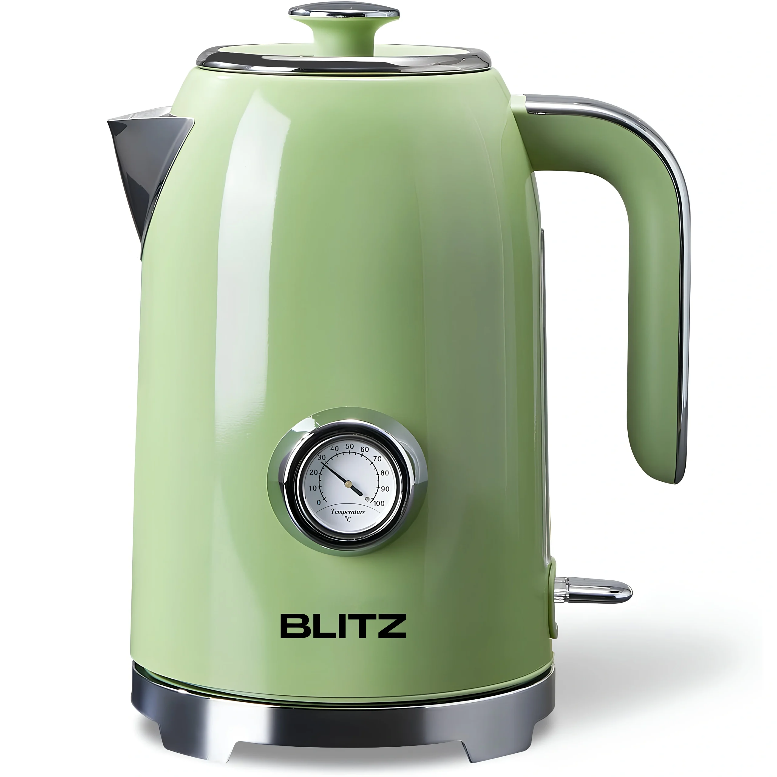 Blitz® – Retro Electric Kettle in Stainless Steel, Fast-Boil 2200W, 1.7L Capacity (Vintage Green) - Tunisie